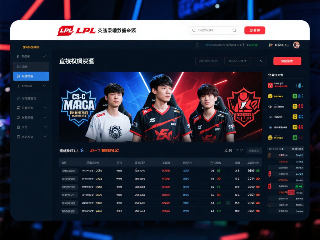最直接且权威的电竞竞猜数据来源莫过于官方赛事平台。