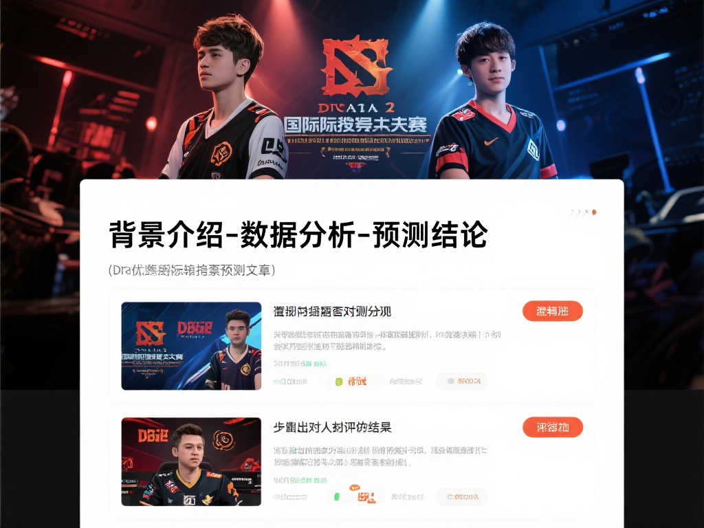 电竞竞猜预测比赛分析撰写技巧与详细指南全解析 一篇优秀的电竞竞猜预测文章,逻辑性是不可或缺的。可